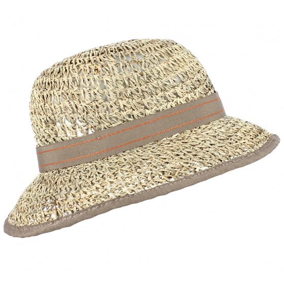Natural Straw Aglea Cloche Hat - Traclet