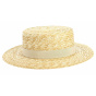 Apeldoorn Natural Straw Boater Hat - TRACLET
