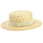 Natural Straw Apeldoorn Boater Hat - TRACLET