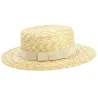 Canotier Apeldoorn Paille Naturelle - TRACLET Reference : 11621 | Chapellerie Traclet