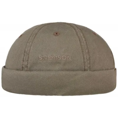 Bonnet Docker Ocala Coton kaki - Stetson Reference : 11635 | Chapellerie Traclet