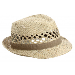 Chapeau Trilby La Palma Paille Naturel - Traclet