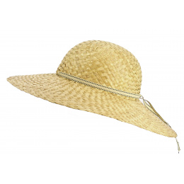 Women's Straw Wide-brimmed Hat Canina - Traclet
