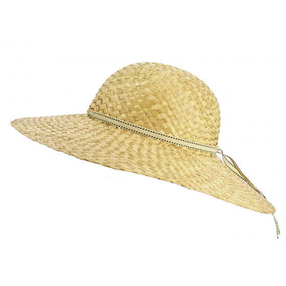 Women's Straw Wide-brimmed Hat Canina - Traclet