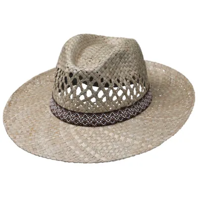 Chapeau paille large bord Fedora Paille Scafati- Traclet