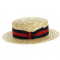 Oxford Straw Boater Hat - Traclet