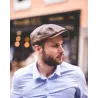 Houston Aged Leather Hatteras Cap - Crambes Reference: 11438 | Traclet Hat Shop