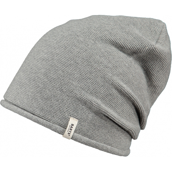 Gray Cotton Caiman Long Beanie - Barts