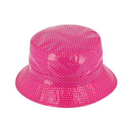Chapeau Bob de Pluie Charlotte à Pois Rose - Traclet
