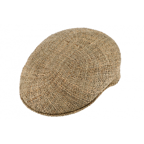 Natural straw Messine domed cap -Traclet