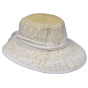 San Vito Women's Straw Cap with Scarf - Traclet