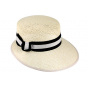 Natural straw Brescia peaked cap - Traclet