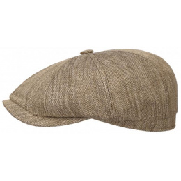 copy of Little Rock Hatteras cap in linen / silk Stetson