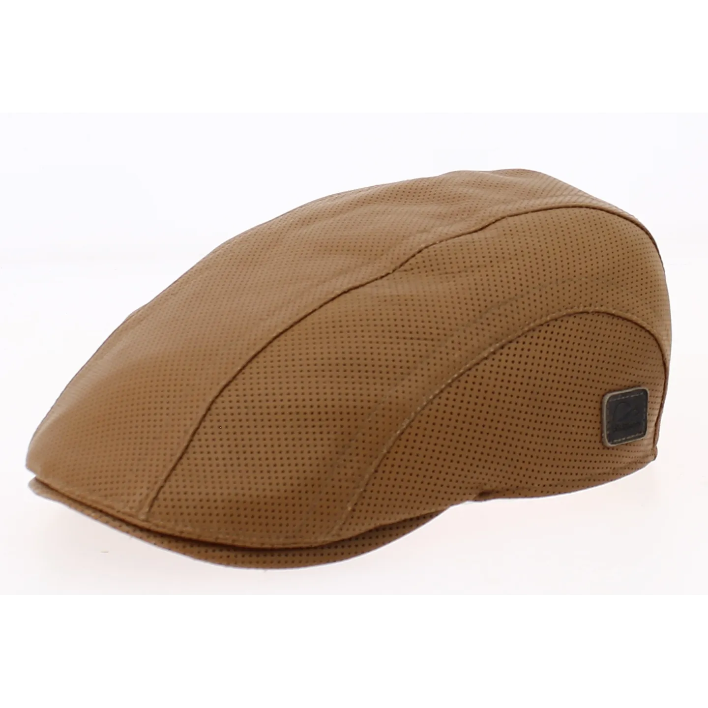 Casquette Bombée Baxter Cuir Camel - Göttmann Reference : 11723 | Chapellerie Traclet