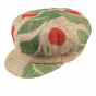 Cappuccino newsboy cap jute fabric - ReHats