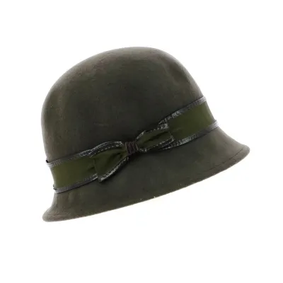 Chapeau Holdy Feutre Laine Kaki- Traclet Reference : 9626 | Chapellerie Traclet