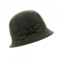 Holdy Khaki Wool Felt Hat - Traclet