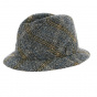 Grey/Brown Tweed Hat - Traclet