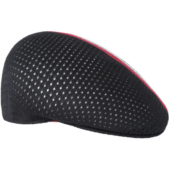 Casquette Plate Mesh-Stripe 504 Noir - Kangol