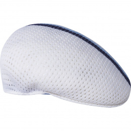 Flat Cap Mesh-Stripe 504 White- Kangol