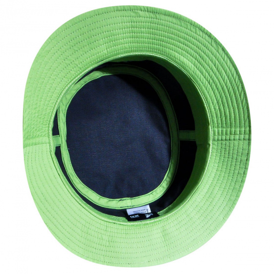 Navy Cotton Stripe Lahinch Bucket Hat - Kangol