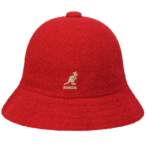 Red casual Bermuda bucket hat