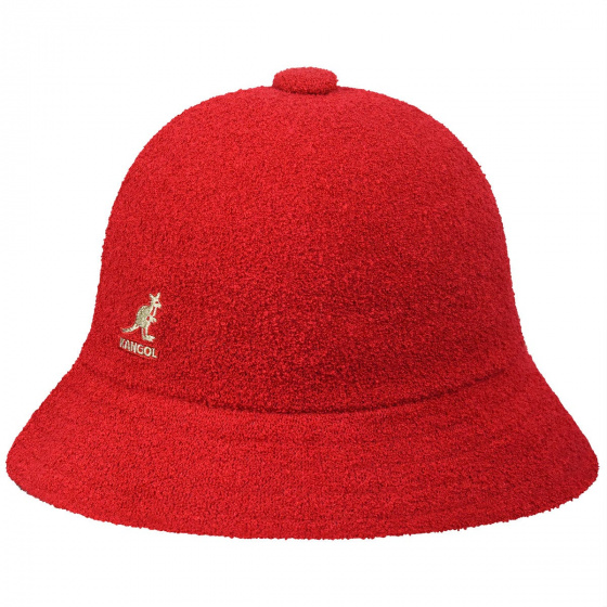 Red casual Bermuda bucket hat