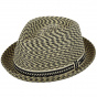 Mannes Trilby Hat Beige & Black - Bailey