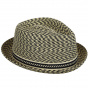 Trilby Mannes Beige & Black Hat - Bailey