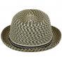 Mannes Trilby Hat Beige & Black - Bailey