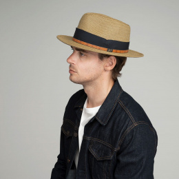 Fédora Denney Paille Papier latte hat - Bailey
