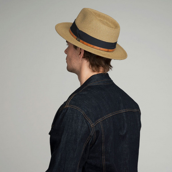 Chapeau Fédora Denney Paille Papier latte - Bailey Chapeau Fédora Denney Paille Papier latte - Bailey