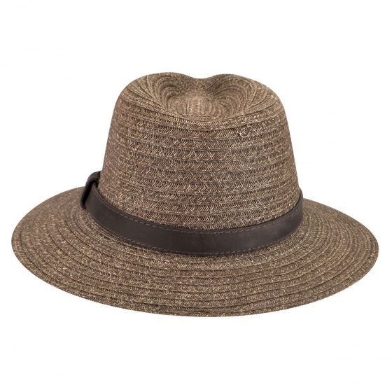 Brown Straw Traveller Hat by Foley Bailey