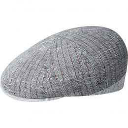 Grey Linen Lipsey Flat Cap - Bailey
