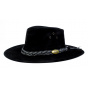 Black Wallaroo Leather Hat - Jacaru