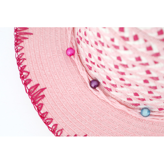 Children's Monaco Pink Wide-Brimmed Hat - Traclet