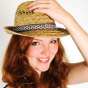 Straw hat trilby woman Raguse- Traclet