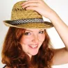 Straw hat trilby woman Raguse- Traclet