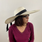 Large Marie Panama Wide-Brimmed Hat