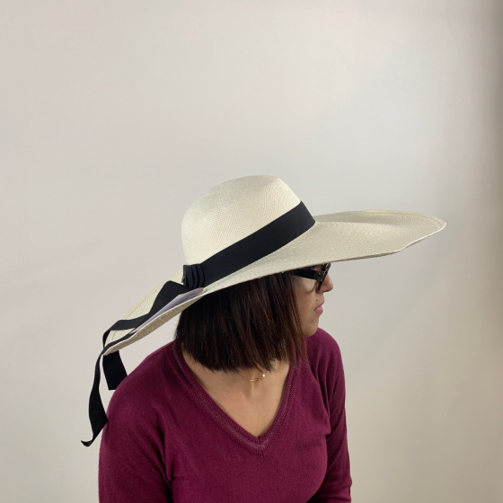 Large Marie Panama Wide-Brimmed Hat Large Marie Panama Wide-Brimmed Hat