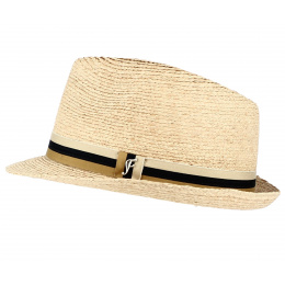 San Fernando Natural Straw Trilby Hat - Fléchet