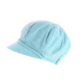 Reversible Cubes Cotton Newsboy Cap - Traclet