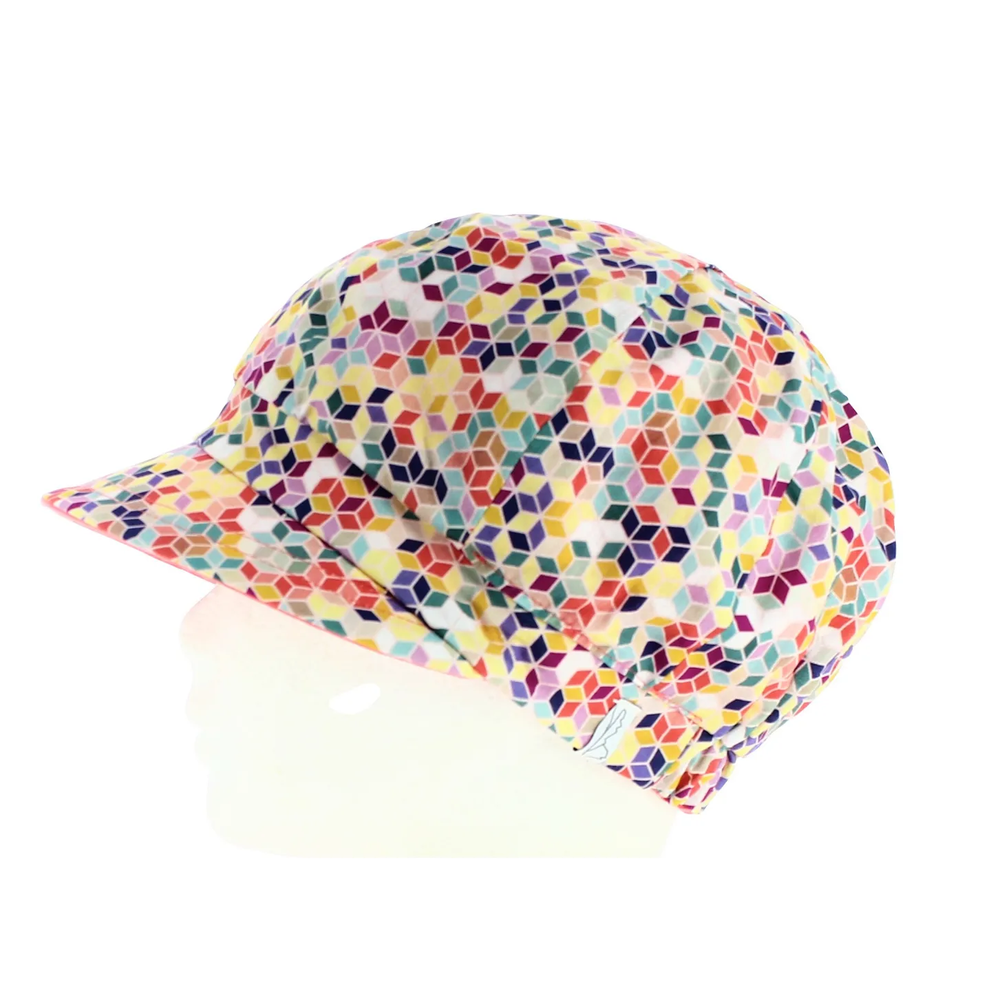 Casquette Gavroche Cubes Réversible Coton - Traclet Reference : 11790 | Chapellerie Traclet