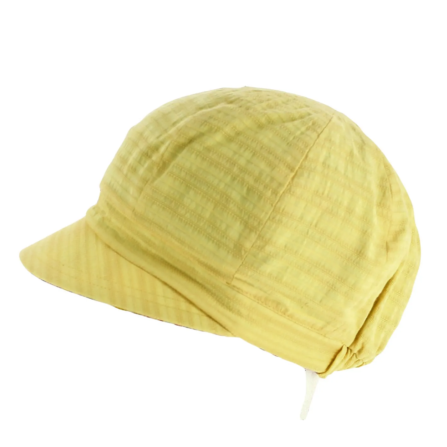 Reversible Newsboy Cap Cubes Yellow Cotton - Traclet Reference: 11792 | Traclet Hat Shop