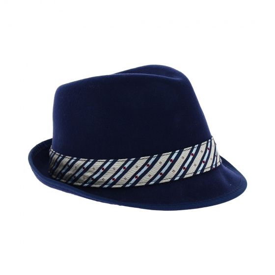 Ringo Navy Blue Trilby Hat
