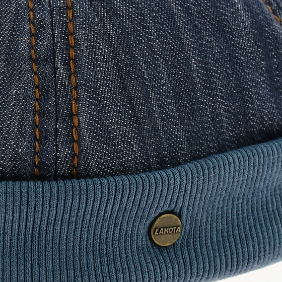 Bonnet docker - Casquette sans visière bleu jean Bonnet docker - Casquette sans visière bleu jean