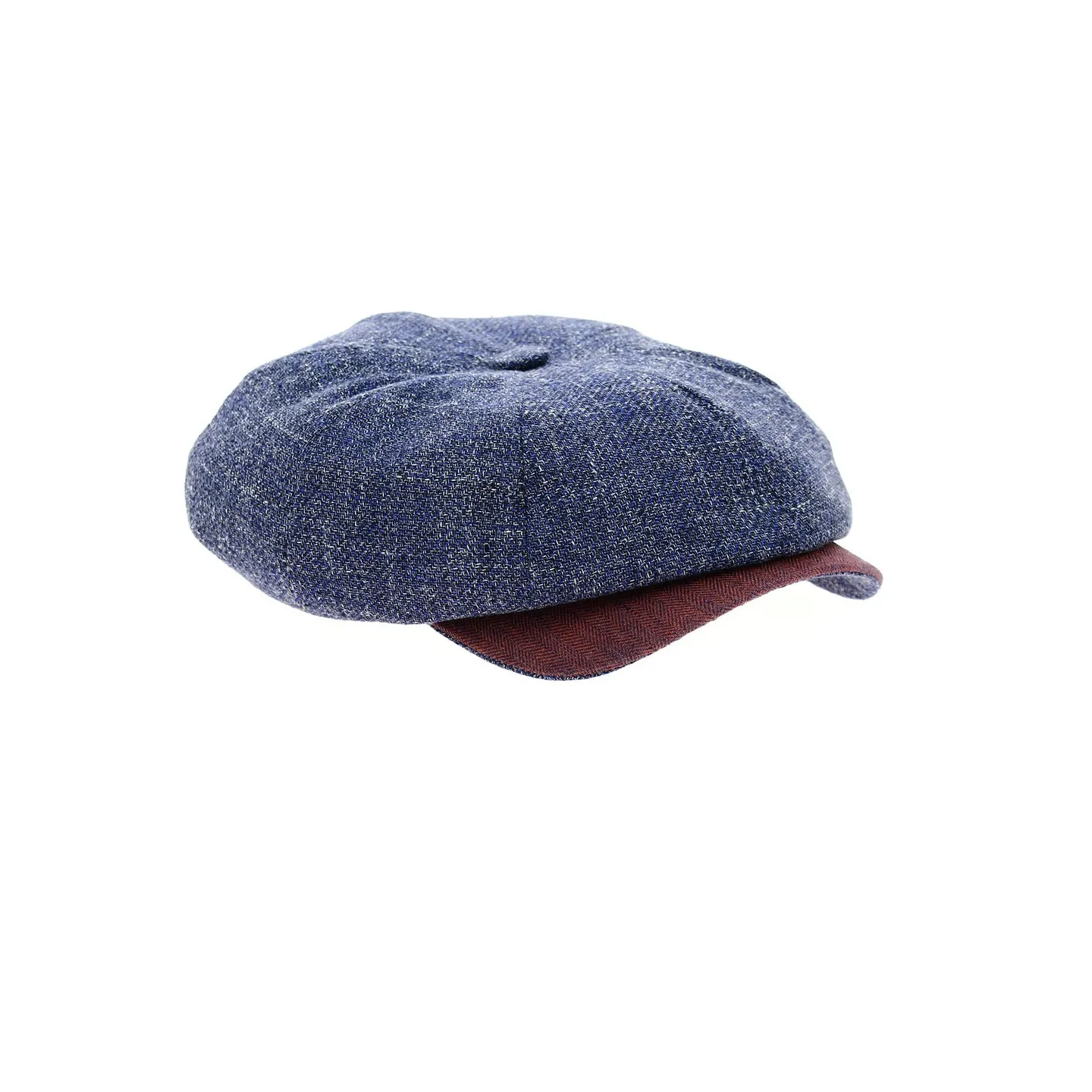 Annecy Eight Panel Cap in blue and red Reference: 11816 | Traclet Hat Shop