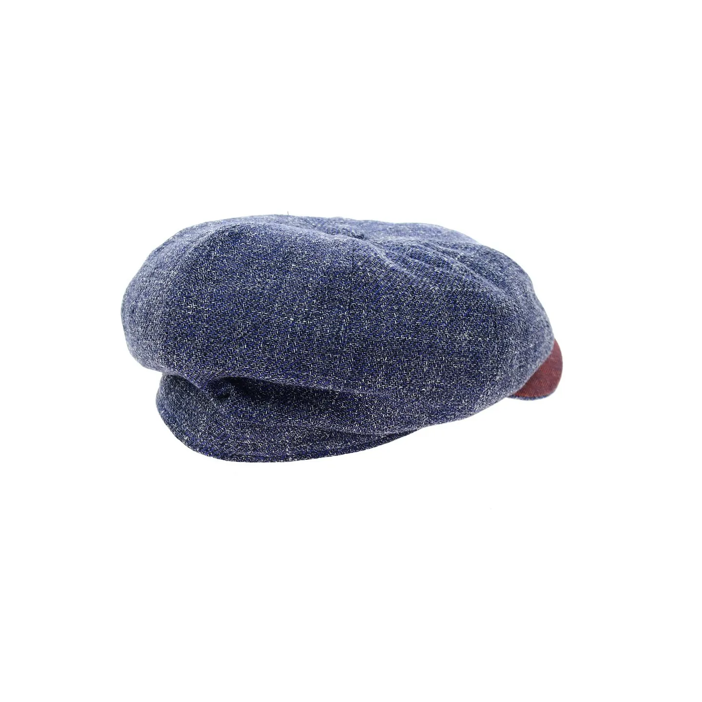 Annecy Eight Panel Cap in blue and red Reference: 11816 | Traclet Hat Shop