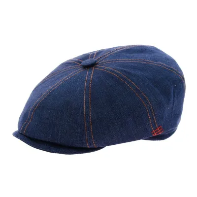 Annecy Eight-Panel Navy Blue Cap Reference: 11819 | Traclet Hatmakers