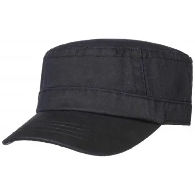 Casquette Army Coton Noire  Stetson Reference : 11875 | Chapellerie Traclet